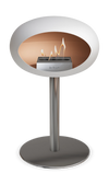 Le Feu White Ground Steel Low | Bio-ethanol Haard | Model 2025