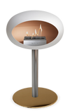 Le Feu White Ground Steel Low | Bio-ethanol Haard | Model 2025