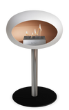 Le Feu White Ground Steel Low | Bio-ethanol Haard | Model 2025