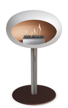 Le Feu White Ground Steel Low | Bio-ethanol Haard | Model 2025