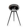 Le Feu Chromed Silver Ground Wood High | Bio-ethanol Haard | Model 2025