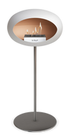 Le Feu White Ground Steel High | Bio-ethanol Haard | Model 2025