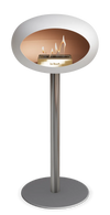 Le Feu White Ground Steel High | Bio-ethanol Haard | Model 2025
