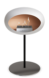 Le Feu White Ground Steel Low | Bio-ethanol Haard | Model 2025