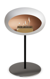 Le Feu White Ground Steel Low | Bio-ethanol Haard | Model 2025