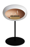 Le Feu White Ground Steel Low | Bio-ethanol Haard | Model 2025