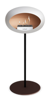 Le Feu White Ground Steel High | Bio-ethanol Haard | Model 2025