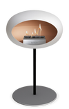 Le Feu White Ground Steel Low | Bio-ethanol Haard | Model 2025