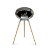 Le Feu Chromed Silver Ground Wood High | Bio-ethanol Haard | Model 2025