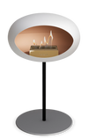 Le Feu White Ground Steel Low | Bio-ethanol Haard | Model 2025