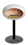 Le Feu White Ground Steel Low | Bio-ethanol Haard | Model 2025