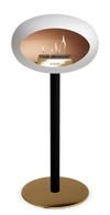 Le Feu White Ground Steel High | Bio-ethanol Haard | Model 2025