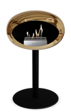 Le Feu Chromed Rose Gold Ground Steel Low | Bio-ethanol Haard | Model 2025