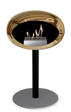 Le Feu Chromed Rose Gold Ground Steel Low | Bio-ethanol Haard | Model 2025