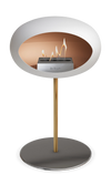 Le Feu White Ground Steel Low | Bio-ethanol Haard | Model 2025
