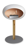Le Feu White Ground Steel Low | Bio-ethanol Haard | Model 2025