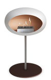 Le Feu White Ground Steel Low | Bio-ethanol Haard | Model 2025