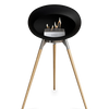 Le Feu Black Ground Wood High | Bio-ethanol Haard | Model 2025