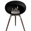 Le Feu Black Ground Wood Low | Bio-ethanol Haard | Model 2025