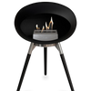 Le Feu Black Ground Wood Low | Bio-ethanol Haard | Model 2025