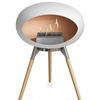 Le Feu White Ground Wood Low | Bio-ethanol Haard | Model 2025