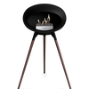Le Feu Black Ground Wood High | Bio-ethanol Haard | Model 2025