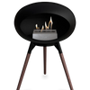 Le Feu Black Ground Wood Low | Bio-ethanol Haard | Model 2025