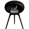 Le Feu Black Ground Wood Low | Bio-ethanol Haard | Model 2025