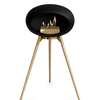 Le Feu Black Ground Wood High | Bio-ethanol Haard | Model 2025