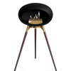 Le Feu Black Ground Wood High | Bio-ethanol Haard | Model 2025