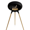 Le Feu Black Ground Wood High | Bio-ethanol Haard | Model 2025