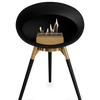 Le Feu Black Ground Wood Low | Bio-ethanol Haard | Model 2025