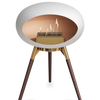 Le Feu White Ground Wood Low | Bio-ethanol Haard | Model 2025