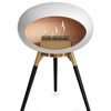 Le Feu White Ground Wood Low | Bio-ethanol Haard | Model 2025