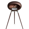 Le Feu Mocca Ground Wood High | Bio-ethanol Haard | Model 2025