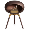 Le Feu Mocha Ground Wood Low | Bio-ethanol Haard | Model 2025