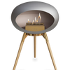 Le Feu Nickel Ground Wood Low | Bio-ethanol Haard | Model 2025