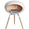 Le Feu White Ground Wood Low | Bio-ethanol Haard | Model 2025