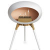 Le Feu White Ground Wood Low | Bio-ethanol Haard | Model 2025