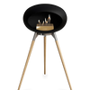 Le Feu Black Ground Wood High | Bio-ethanol Haard | Model 2025
