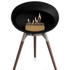 Le Feu Black Ground Wood Low | Bio-ethanol Haard | Model 2025
