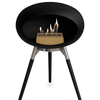 Le Feu Black Ground Wood Low | Bio-ethanol Haard | Model 2025