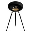Le Feu Black Ground Wood High | Bio-ethanol Haard | Model 2025