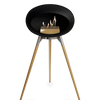 Le Feu Black Ground Wood High | Bio-ethanol Haard | Model 2025