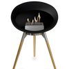 Le Feu Black Ground Wood Low | Bio-ethanol Haard | Model 2025