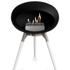 Le Feu Black Ground Wood Low | Bio-ethanol Haard | Model 2025