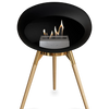 Le Feu Black Ground Wood Low | Bio-ethanol Haard | Model 2025