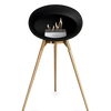 Le Feu Black Ground Wood High | Bio-ethanol Haard | Model 2025