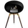 Le Feu Black Ground Wood Low | Bio-ethanol Haard | Model 2025