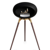 Le Feu Black Ground Wood High | Bio-ethanol Haard | Model 2025